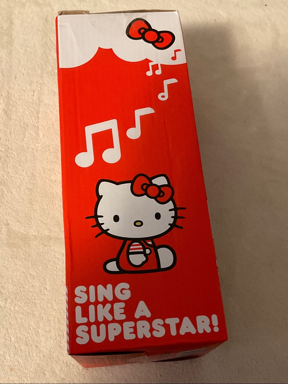 Sanrio Hello Kitty Red Party Singing Microphone Packaging